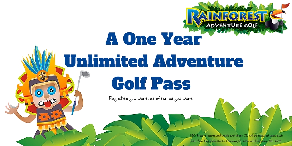 Rick O'Shea A One Year Unlimited adventure golf pass at Rainforest Adventure Golf (1)